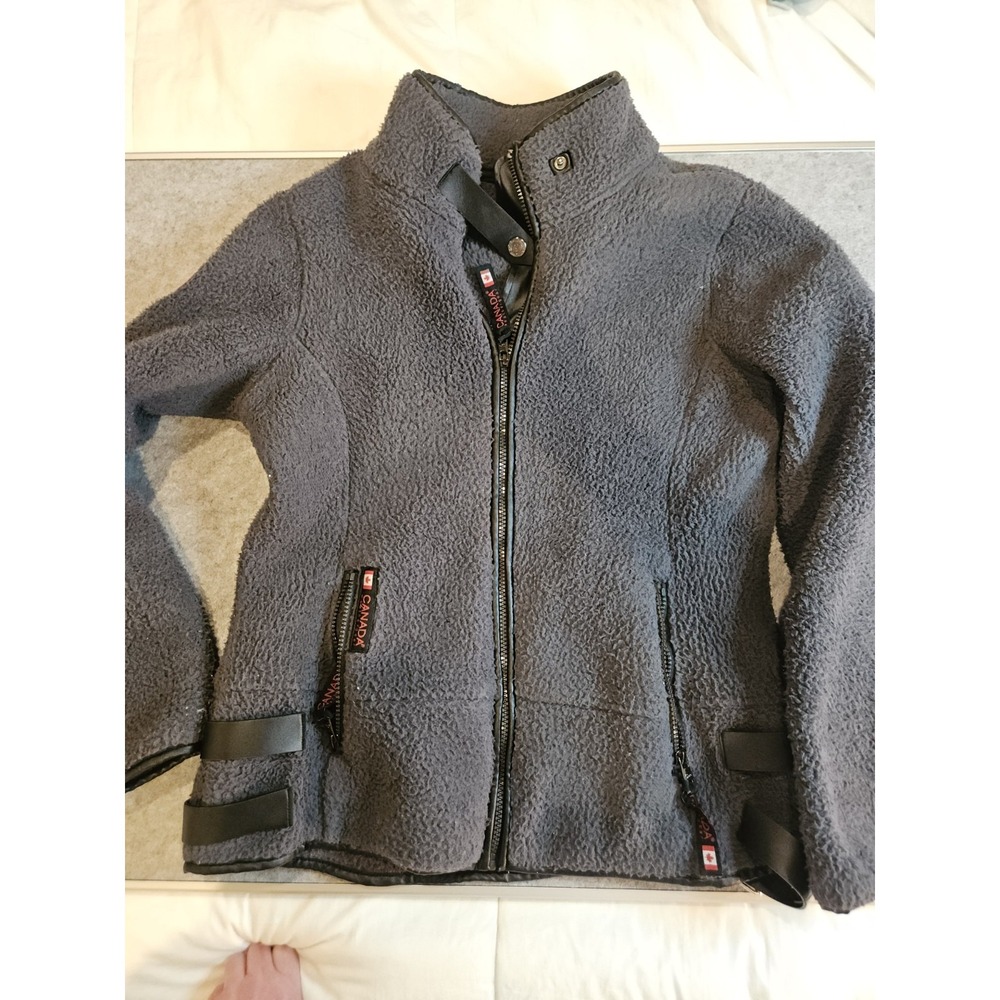 Canada Weather Gear Women Full Zip Up  Moto Buckle Jacket Size Medium